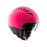 Casco EL'FRESH, un casco demi-jet fucsia opaco in policarbonato. Design leggero e pratico. Di TUCANO URBANO.